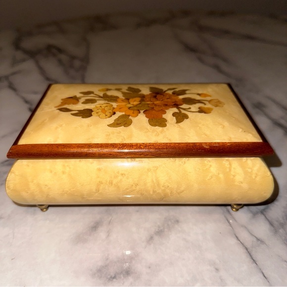 reuge Accents Vintage Reuge Swiss Movement Music Box Made In Italy